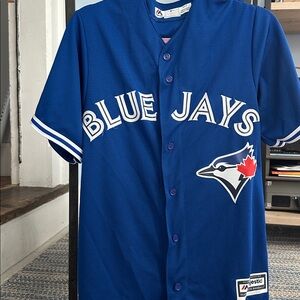 Majestic Cool Base Toronto Blue Jays Marcus Stroman Jersey Adult S blue